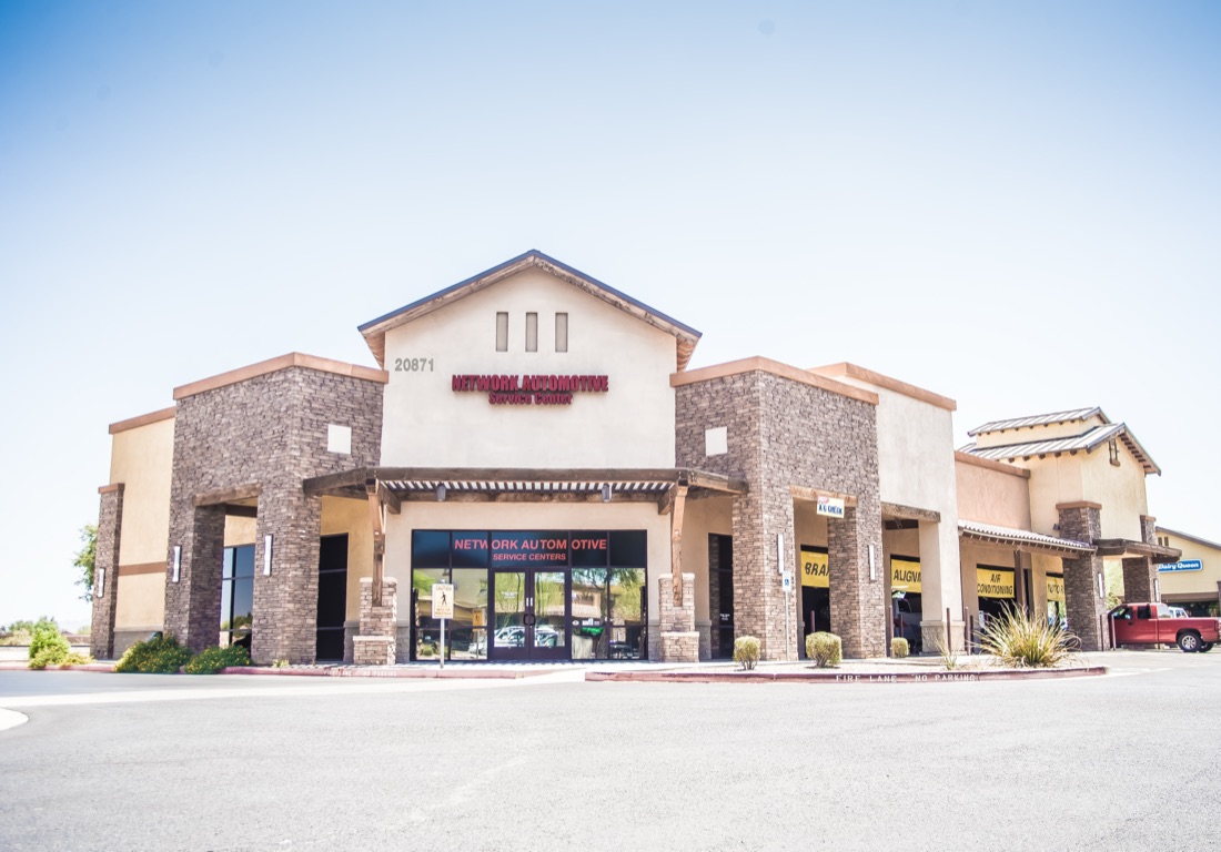Network Automotive Service Center storefront on Rittenhouse Road in Queen Creek